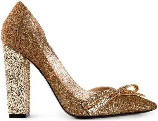 Numero 21 flash glitter Dorsay heels
