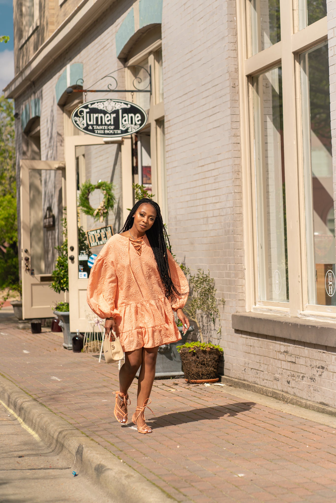 So Peachy Dress-sample sale