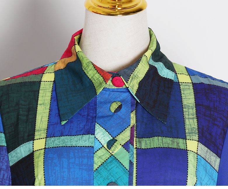 RAINBOW PLAID DRESS NEW!!!