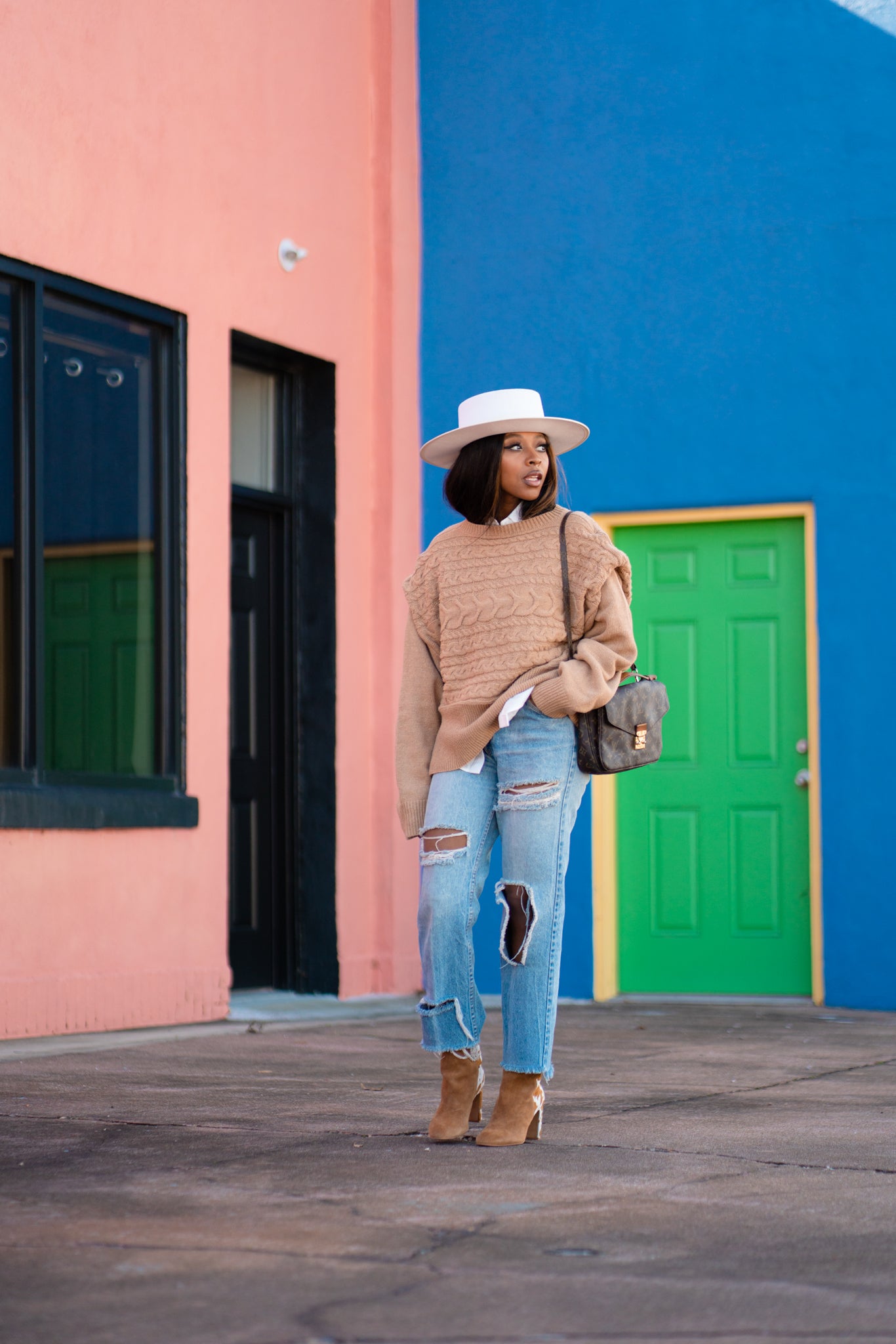 Camel Chunky Knit Sweater