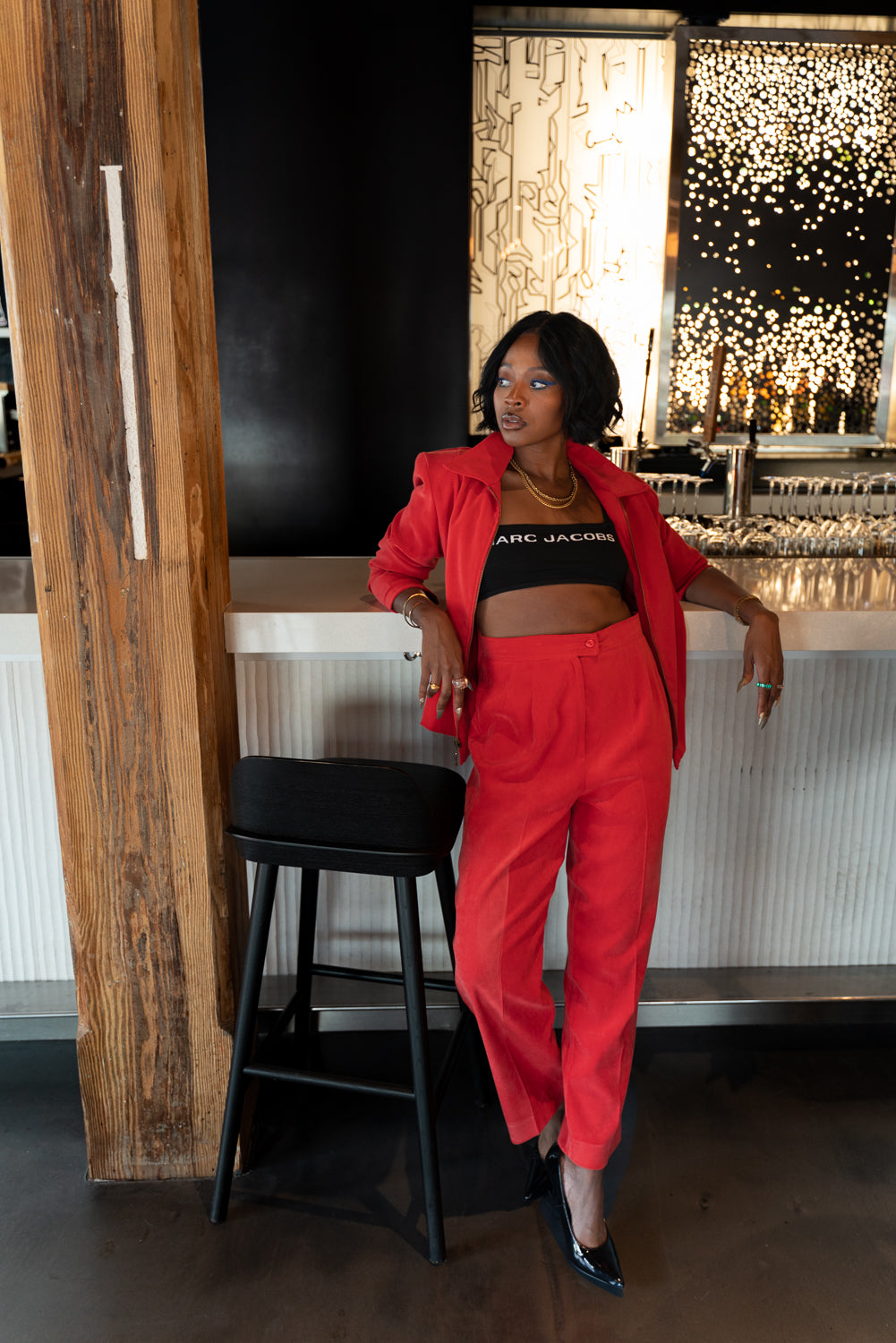 Vintage burnt orange suit