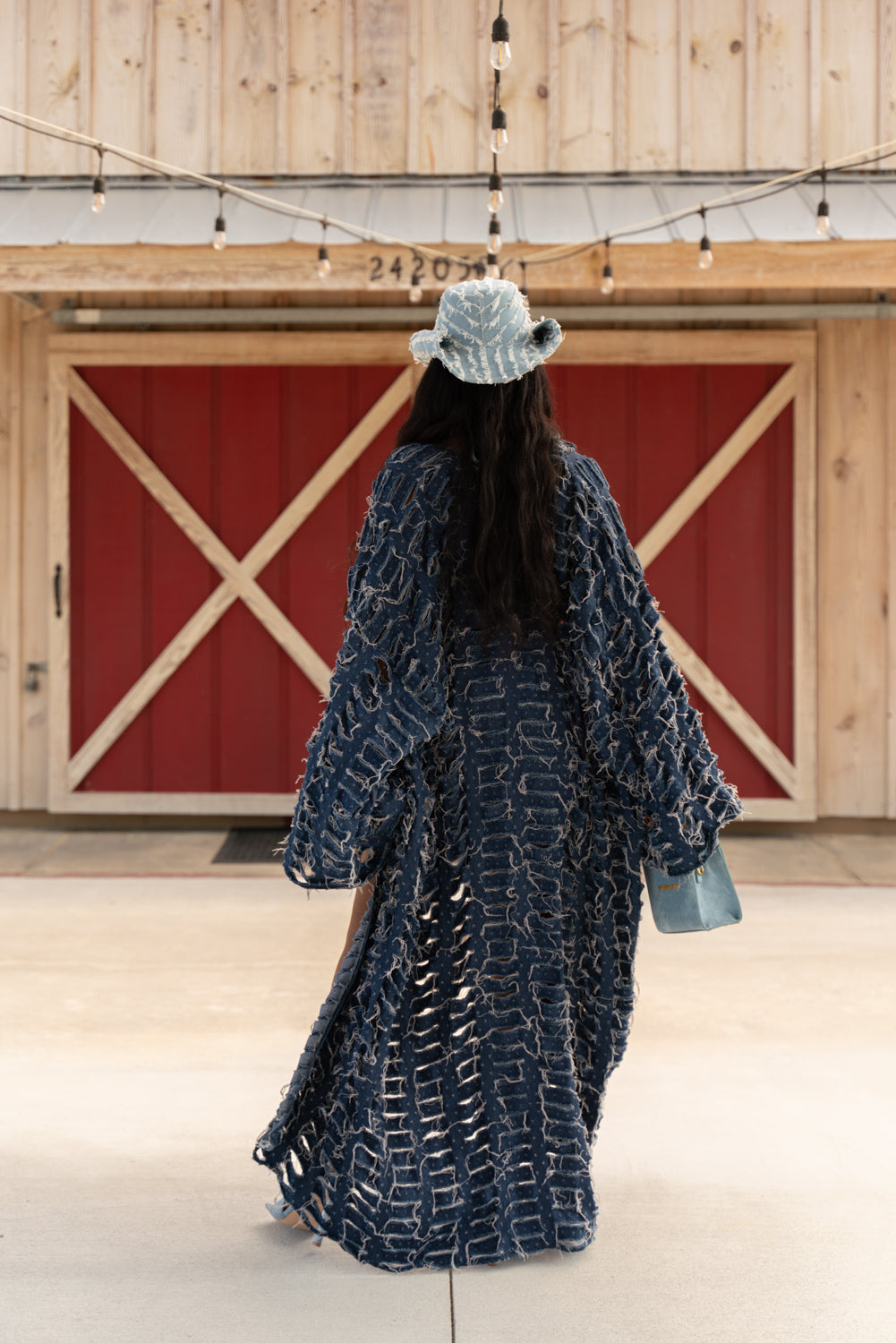 Denim cowboy kimono