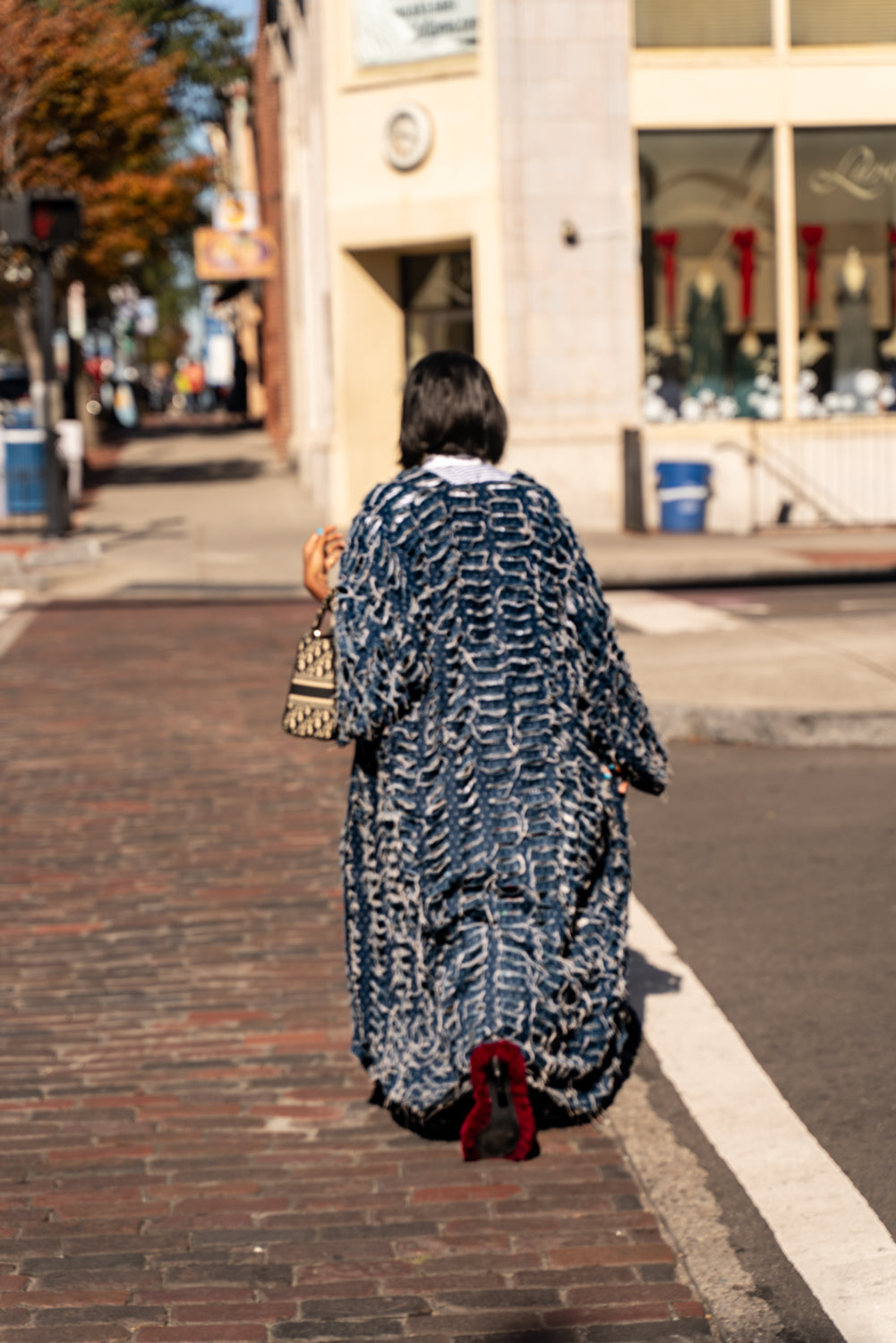 Denim cowboy kimono