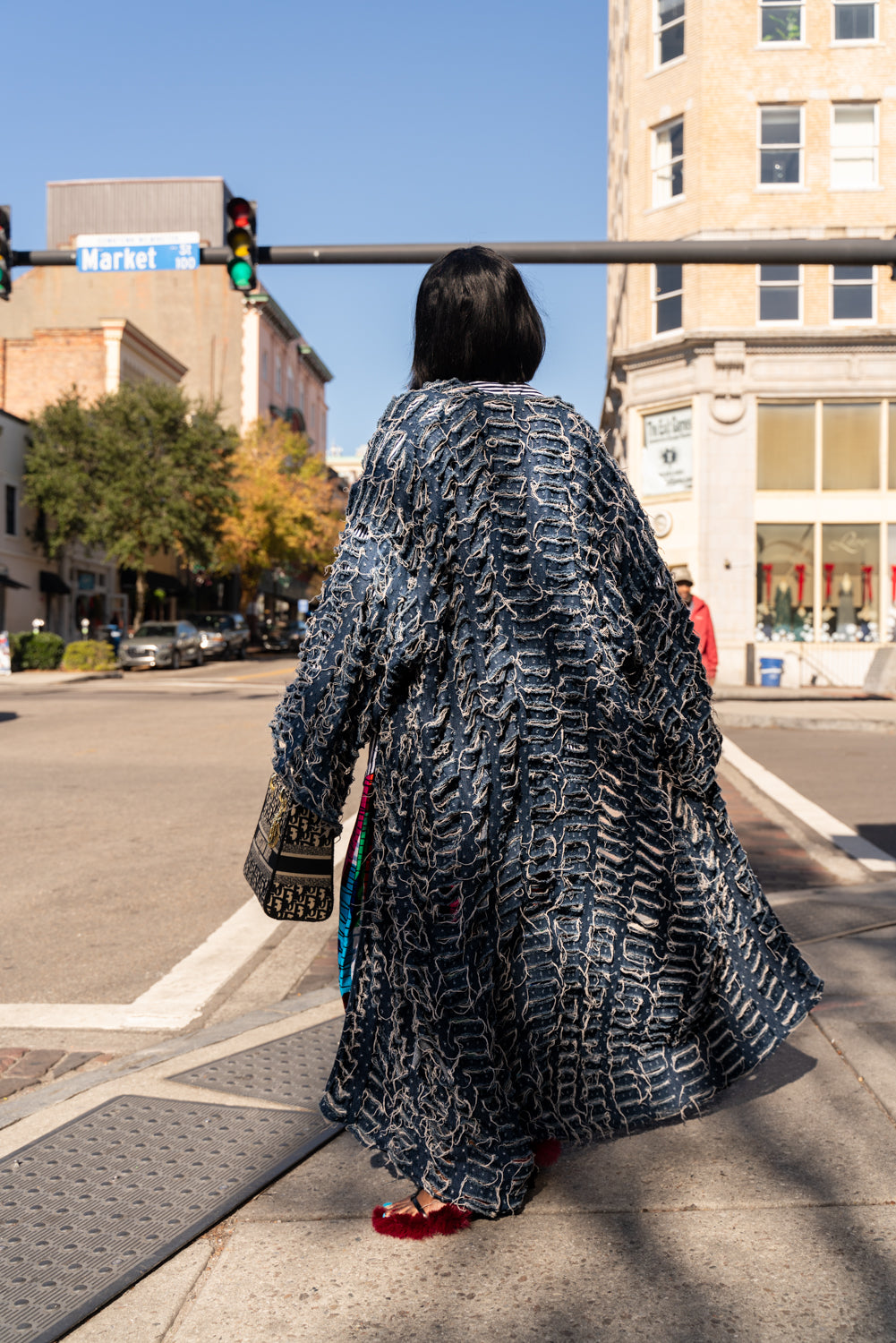 Denim cowboy kimono