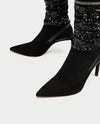 Zara sequin sock heels