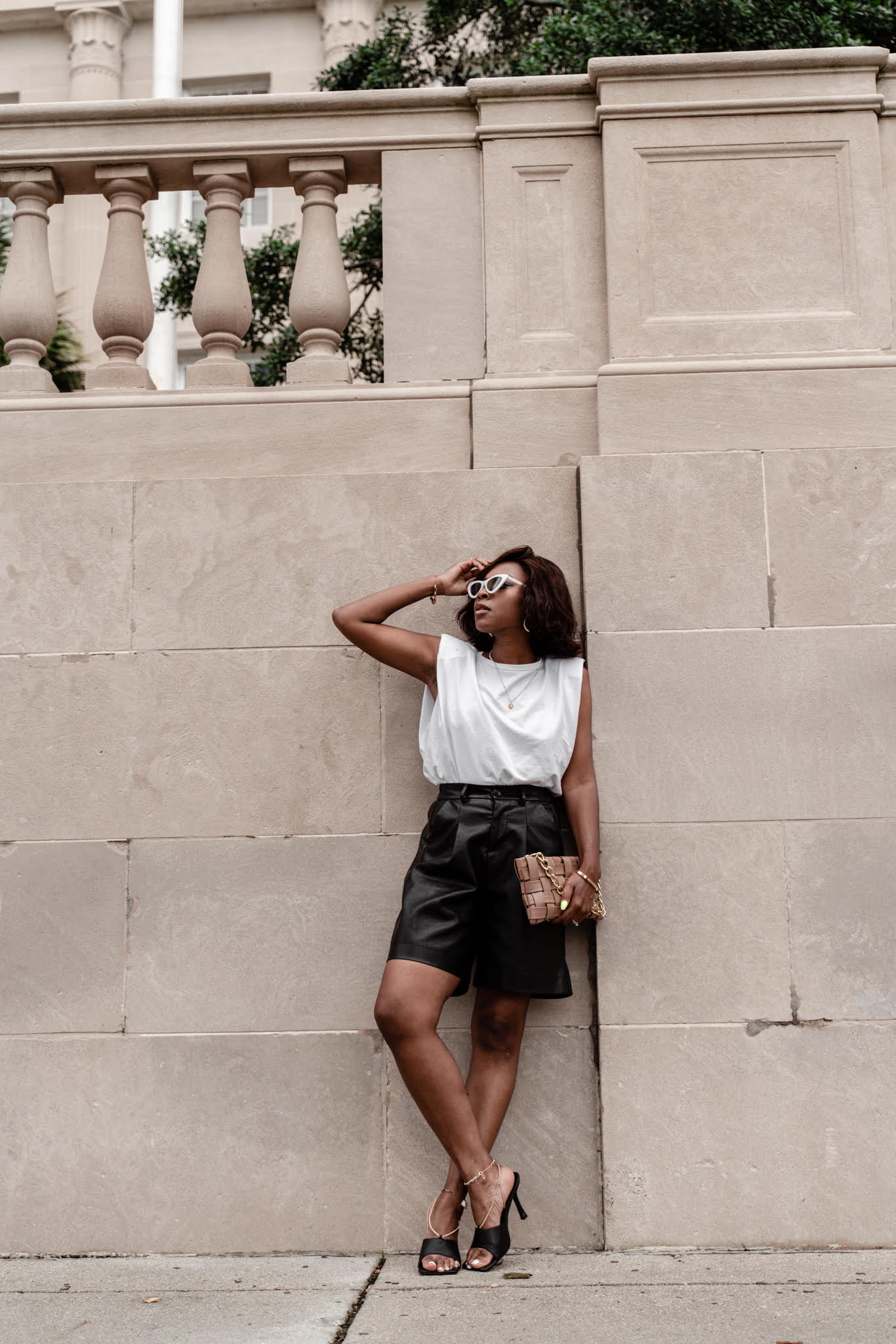 Faux Leather Shorts